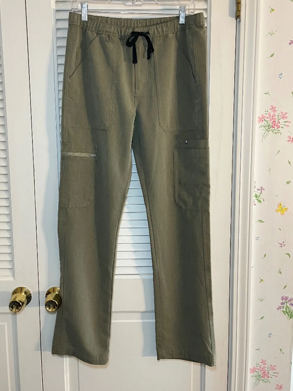 Figs MENS Cairo Heathered Olive (PO# 1449) Scrub Pants Size S NWOT